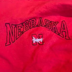 Nebraska stitched sweater